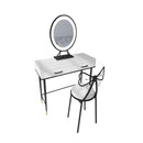 Black/white Family Dresser And Chairs,simplicity Bedroom Table And Chairs Economic European-style Dr