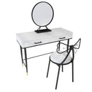 Black/white Family Dresser And Chairs,simplicity Bedroom Table And Chairs Economic European-style Dr