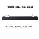 Nordic New Black And White TV Cabinet Tea Table Combination Living Room Multi-functional Modern