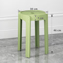 ćBuy 3 Get 1 FreećSimple Plastic Stool Japanese Style Dining Stool Living Room Use | Dining Stools/