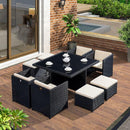 GC Outdoor Table And Chair Rattan Chair Combination Courtyard Leisure Balcony Terrace Garden Rattan