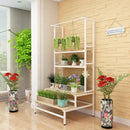 Terrace Ladder Solid Wood Carbide Iron Multi-layer Stand Multi-meat Hanging Spider's Floor Outdoor