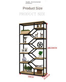 ๐ Living Office Wrought Iron Bookshelf Room Floor Screen Simple Multi-layer Partition Wall Shelf ๐