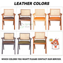Rattan Chair Solid Wood Dining Chair Study Chairs Balcony Handmade Portable Chair