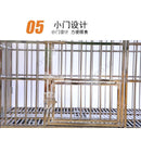 Byto Stainless Steel Dog Cage Large Folding Dog Cage With Wheels