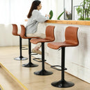 Bar Stool Modern Simple Backrest Lifting Rotary Bar Chair Adjustable Bench PUB / CAFE Metal Base