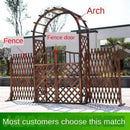 Outdoor Anticorrosive Wooden Fence Guardrail Telescopic Indoor Flower Garden Courtyard Decoration