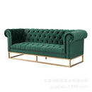 SENBIJU š„ready Stockš„living Room Single Double Three-person Pull-down Velvet Fabric Art Sofa
