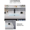 Nordic Solid Wood Bathroom Cabinet Combination Bathroom Washstand Washbasin Cabinet Small Family