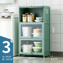 (EIYI) Kitchen Storage Cabinet Floor Multi-storey Cupboard Living Room Balcony Shelf With Door