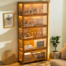 Cabinet Hand-made Display Stand Lego Acrylic Transparent Storage Cabinet Solid Wood Dust-proof