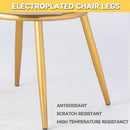 DF Nordic Dining Chair Gold Dining Chair Leather Leisure Chair Hotel Chair