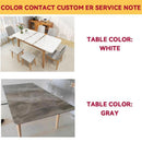 ćHigh QualityćDining Table Set Sintered Stone Table Set Extendable Marble Table Foldable Friction