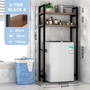 PYGH Washing Machine Rack Flip Washing Machine Bathroom Storage Rack Toilet Storage Rack