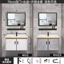 K.T Aluminum Alloy Mirror Cabinet Bathroom Cabinet Combination Small Cabinet Bathroom Integrated