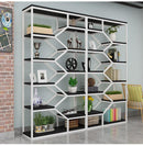๐ Living Office Wrought Iron Bookshelf Room Floor Screen Simple Multi-layer Partition Wall Shelf ๐