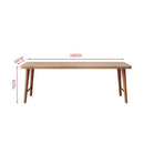 SENBIJU All Wood Bedroom Double Study Desk Nordic Word Wall Long Table Simple Household Solid