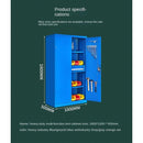 Syezyo Tool Box Trolley Cart Heavy Tool Cabinet Iron in Thickening Workshop Sheet Storage for