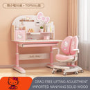 BabyDairy Children Study Desk Kids Study Table Solid Wood Adjustable School Age Kids Study Desk