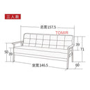Simple Solid Wood Sofa Leather Sofa For Living Room Small Apartment