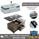 ăFree ShippingăLifting Coffee Table Dining Table Dual-use Small Apartment Living Room Home Modern