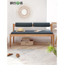 Genji Wood Language Wood Solid Bench Simple Oak Dining Stool Soft Bag Bench Northern European
