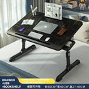 Fanenso Small Table Foldable Table Lifting Folding Bed Movable Table Notebook Computer Table