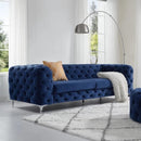 Stock 20-30 Days Delivery Nordic Light Luxury High-end Italian Velvet Sofa Ins Style American Living