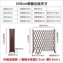 Wooden Fence Anti-corrosion Carbonized Retractable Wooden Fence Yard Fence Durable And Stable Yard
