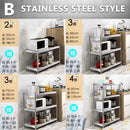 Foldable Kitchen Rack kitchen Organiser Multi-layer Pot Rack Microwave Rack/oven Storage Rack/toast