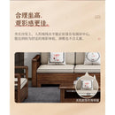 AUSITUR Sofa Living Room Solid Wood Sofa Winter And Summer Dual-use New Chinese Chaise Sofa Set