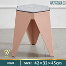 ćBUY 3 GET 1 FREEćStackable Small Stool Durable Solid Color Plastic Stool Thickened Dining Chair
