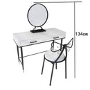 Black/white Family Dresser And Chairs,simplicity Bedroom Table And Chairs Economic European-style Dr