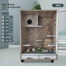 Hamster Cage Chinchilla Cabinet Totoro Cage Solid Wood Ecological Board Pet Cabinet Villa Chinchilla