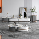 Coffee Table Retractable Rock Board Tv Cabinet Tea Table Combination High Sense Minimalist Living