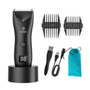 Groin Balls Trimmer Private Shaver for Man Wireless Electric Shaver Replaceable Ceramic Blades
