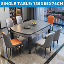 Retractable Dining Table Set 1.2m-1.5m