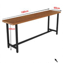 Bar Table Solid Wood High Foot Nordic Bar Table and Chair Iron Leisure Milk Tea Shop Bar Clear Bar