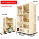 Byto Cat Cage Solid Cat With Cage Wood Villa Apartment Climbing Rack House Dispaly Cabinet Four