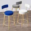 Y&u Nordic Style Wrought Iron Bar Stool Home Dining Chair Comfortable High Chair Modern High Stool