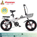 Phoenix🚴♀️Folding Bike Spot Road Bikes Ready Stockfolding Bicycles, Women''s Lightweight Portable