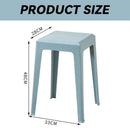 ćBuy 3 Get 1 FreećPlastic Stackable Stool Household Thickened Dining Stool Simple Square Stool