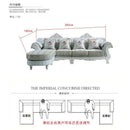 Living Mall Sofa European Sofa Combination Can Be Disassembly and Washing Small Family Concubine