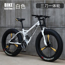 Mountain Bicycle Adult Off-roader Beach Snow Bike 4.0 Tire Male and Female Student Variable Speed
