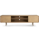 ćYUEHUAćNordic Solid Wood Rattan Tv Cabinet Audio-visual Cabinet Modern Minimalist Living Room