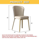 DF Italian Dining Chair Nordic Dining Table Chair Leather Dining Chair Light Luxury Armchair