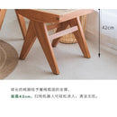 Desiny Rattan Chair Long Bench Northern Dining Chair Household Solid Wood Medieval Shoe Changing