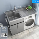 Washing Machine Integrated Cabinet Balcony Washing Cabinet Combination Space Aluminum Basin Cabinet