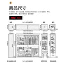 Zxd Nordic Sliding Door Wardrobe Household Bedroom Modern Simple And Light Luxury Storage Coat