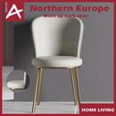 Nordic Dining Chair Ins Bedroom Lounge Chair Dressing Table Makeup Back Chair(Color Customization)